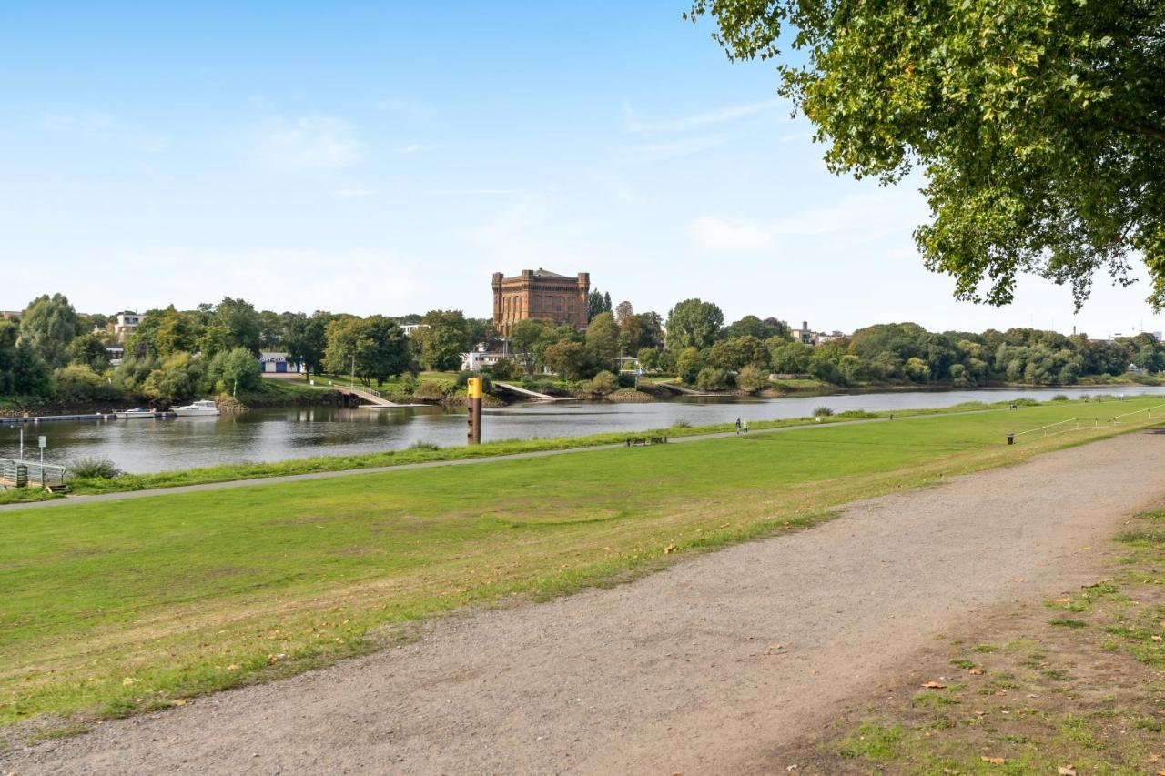 Homey Apartments - Riverside - Mit Weserblick Und Parkplatz Bremen Eksteriør billede
